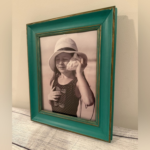Teal Wooden Picture Frame/8x10in - Picture 9 of 9